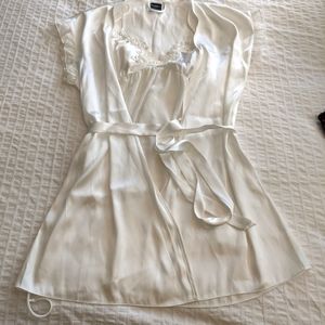 3/$30 Bridal White Chemise and Robe Set